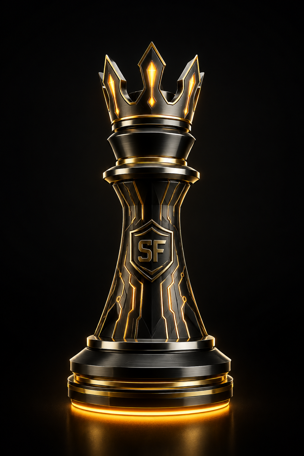 Strike Force king chess piece — emblem of the Strike Force Agency owner-led AI system.